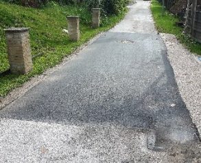 Izvedba asfalta in ureditev bankin - 19.9.2020