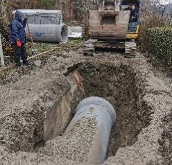 Polaganje cevi ob EL SN jašku in ob SN vodih - 14.12.2020